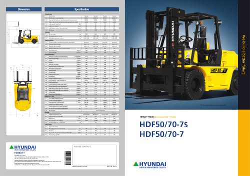 download Hyundai 110D 7E 130D 7E 140D 7E 160D 7E Forklift Truck able workshop manual